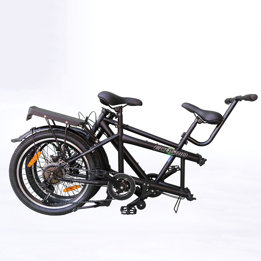 Ecosmo Folding Tandem Bike â Black | Panlova