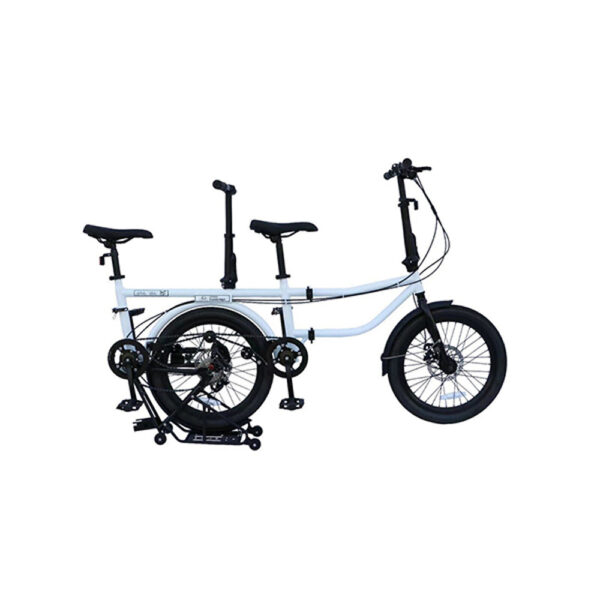 Ecosmo 20″ Wheel New 4-Way Folding Steel Tandem Bike