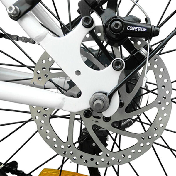 Disc Brake of Ecosmo 20″ Wheel New 4-Way Folding Steel Tandem Bike