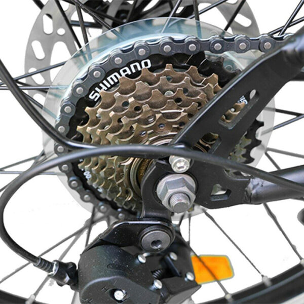 Shimano Gear of Ecosmo 20″ Wheel New 4-Way Folding Steel Tandem Bike